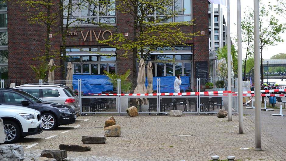  Der abgesicherte Tatort am Morgen des 3. Mai 2017. 