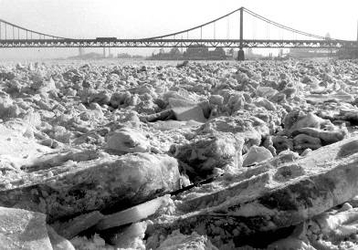 Eisgang im Winter...