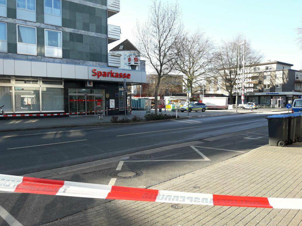 Bombendrohung Sparkasse Neukirchen-Vluyn