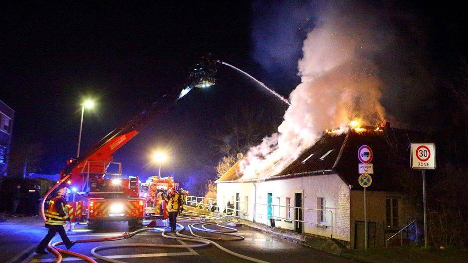 Brand an Inrather Straße/Wilmendyk