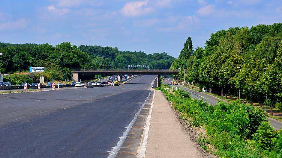 Auf der A 42 geht es voran