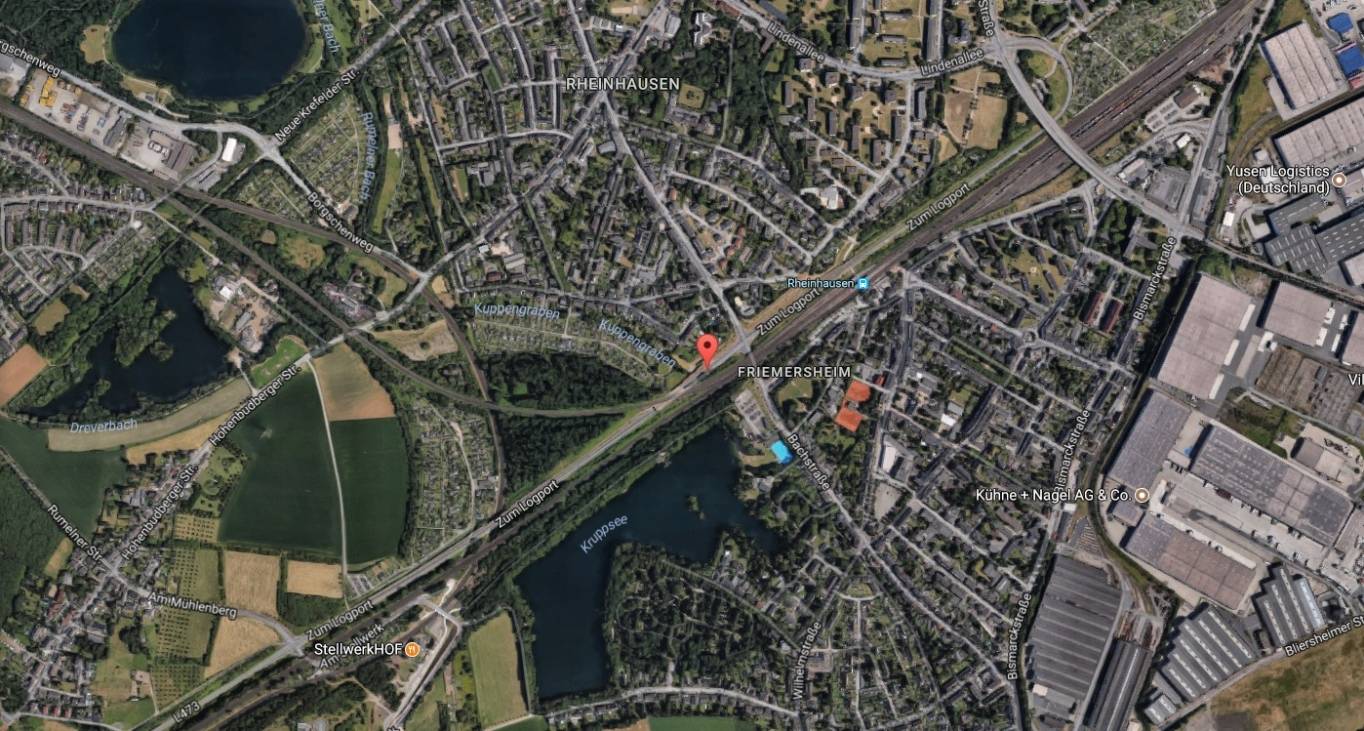  Auf der Straße "Zum Logport" zwischen Zubringer "Lindenallee" und "Rheingoldstraße" wird häufig viel zu schnell gefahren. 