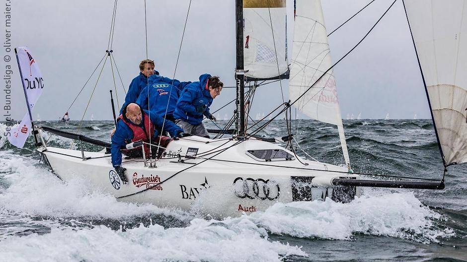 Für die Duisburger Bundesliga-Segler ging in Travemünde nicht alles glatt: Wetter und zweifelhafte Schiedsrichterentscheidungen machten dem Team zu schaffen.