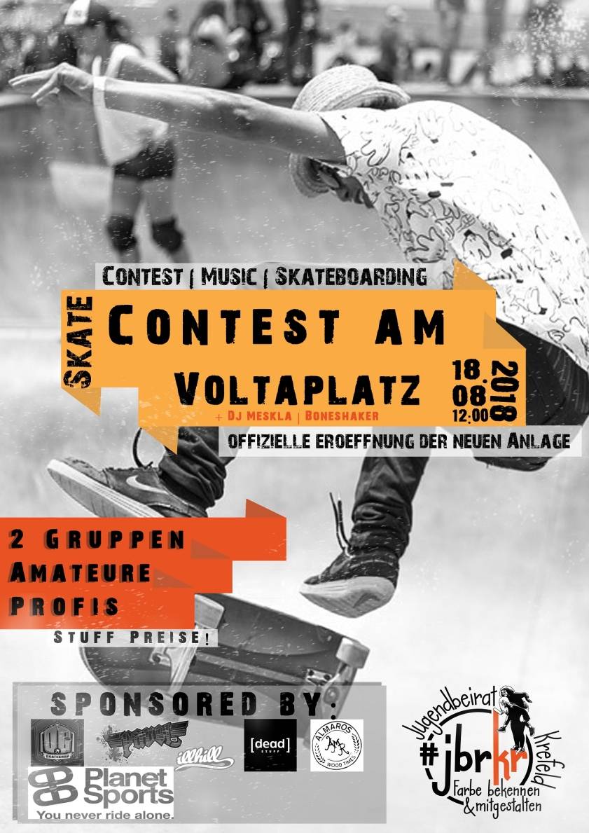 Skatecontest auf dem  Voltaplatz