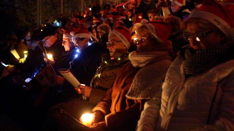 Impressionen vom Krefelder Weihnachtssingen