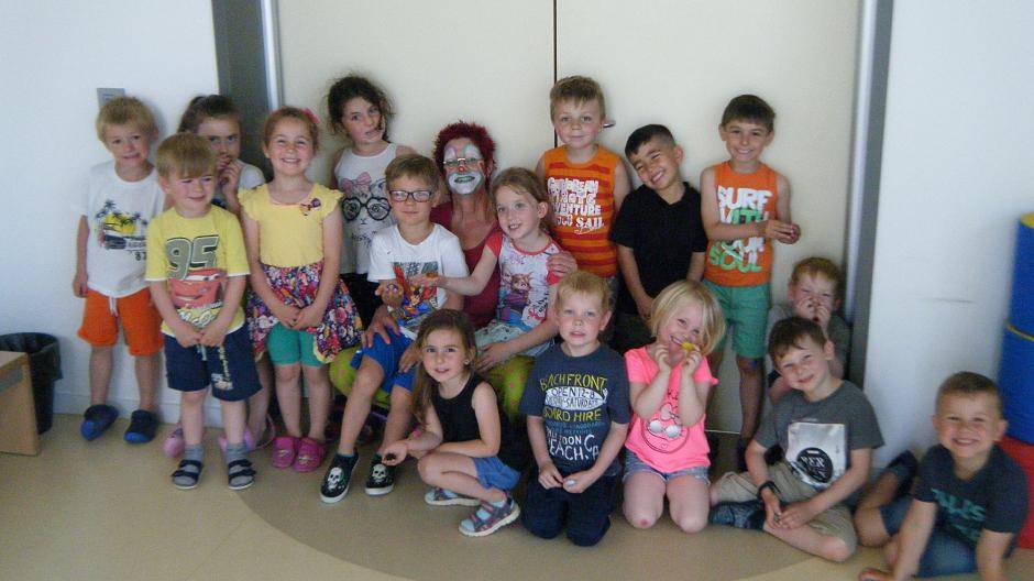 Die Umweltclownin zu Besuch in der Kita "Bunte Welt"