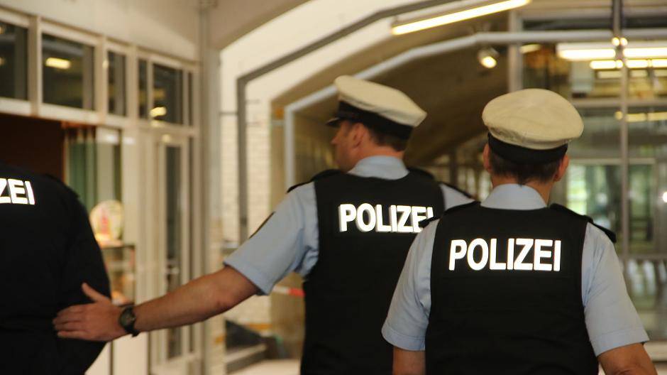 Polizeistreife im Hauptbahnhof