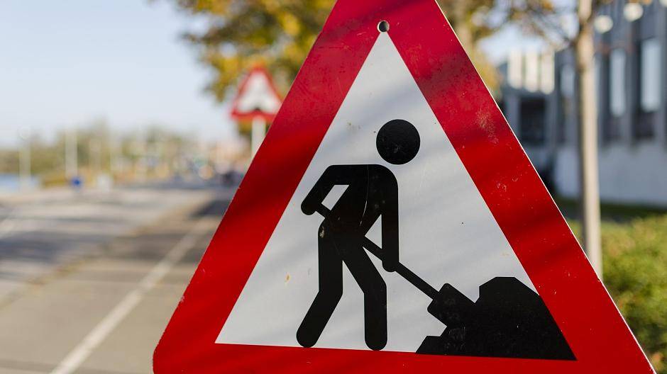 Baumaßnahme auf der Hülsdonker Straße