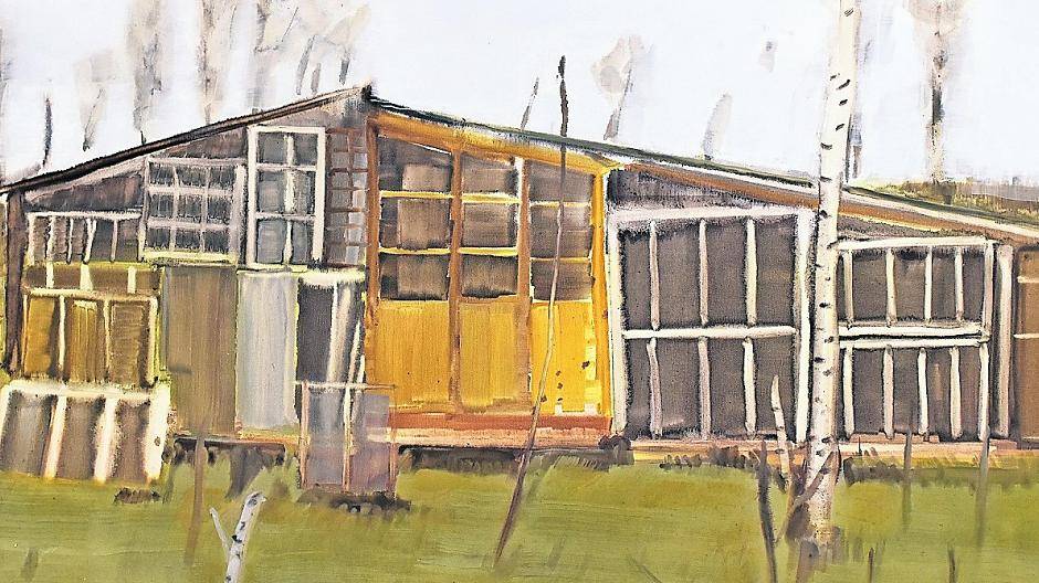 Sozialistischer Charme, gemalt 2016.