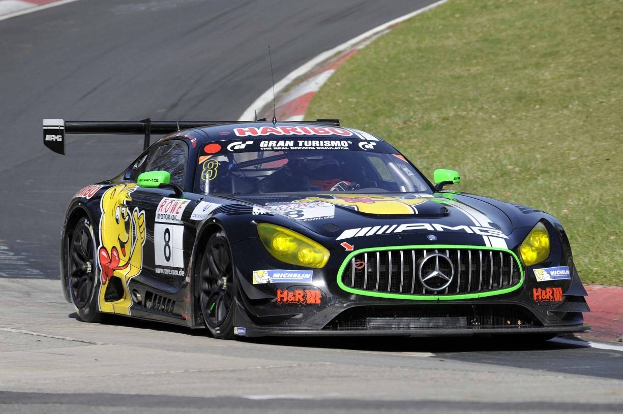  Der Haribo-Mercedes mit dem Duisburger Rennfahrer Lance David Arnold landete am Ende auf Gesamtplatz 8. 