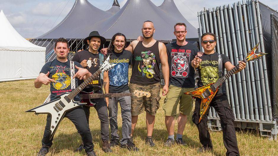 Am Dienstag hatten Stephan Liehr (2.v.r., Organisator) und die mexikanische Band "War...