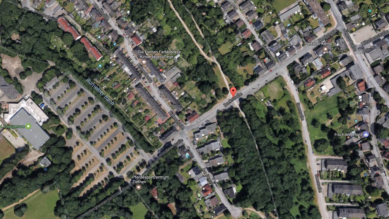 Raser auf der Beekstraße in Rheinhausen