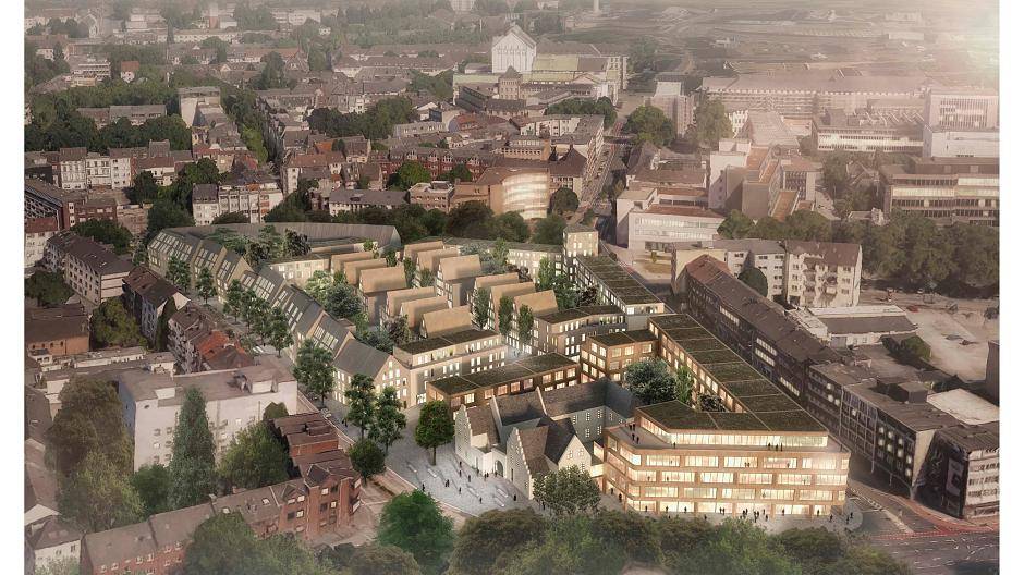  So könnte das Mercatorviertel aussehen. Foto: Stadt DU 