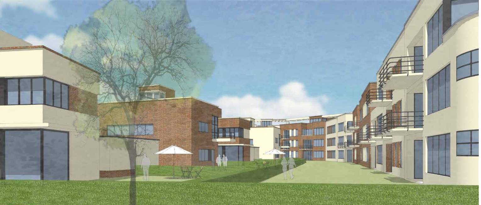 So sehen die Pläne für das „Grüne Bauhaus“ aus: Die Dächer der Wohneinheiten sollen begrünt werden.