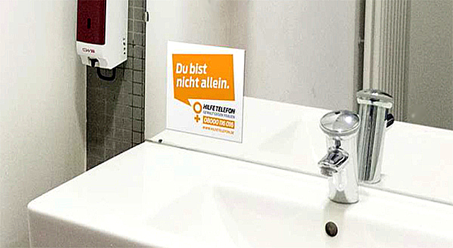 Anonyme Beratung unter Tel. 08000 — 116 016: Hilfetelefon Gewalt gegen Frauen