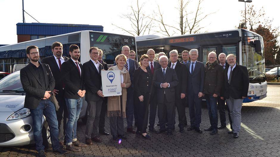 NIAG und Ford können dank der Unterstützung der Kommunen sowie der teilnehmenden Autohäuser ab sofort ein flexibles Carsharing-Projekt anbieten.