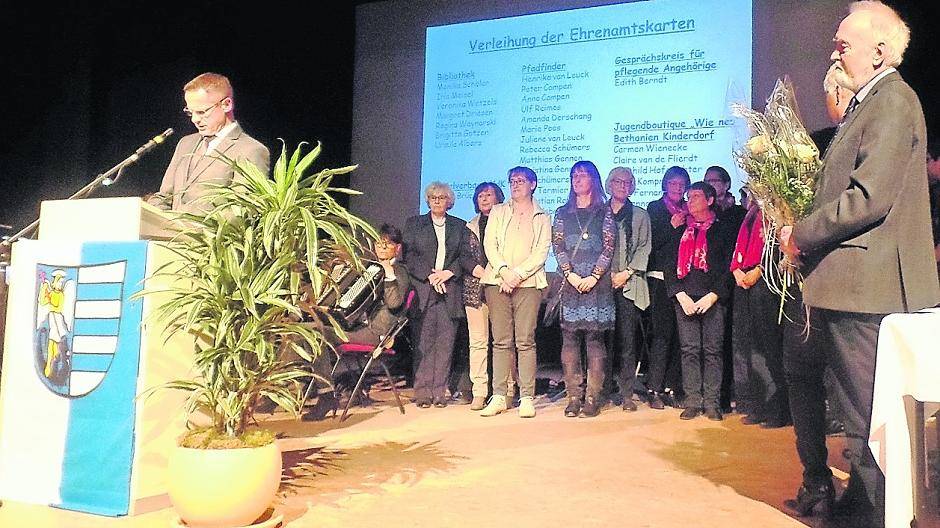  Beim diesjährigen Neujahrsempfang wurden auch Ehrenamtskarten verteilt. 