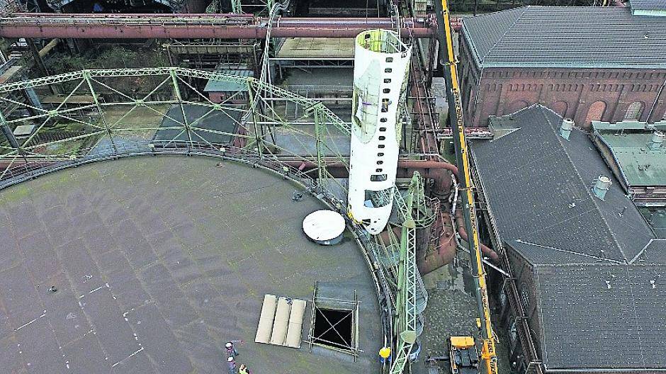 Ein Flieger geht baden