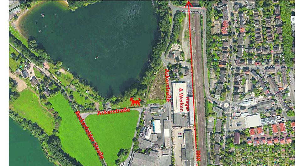  Der RRX macht zwei weitere Gleise auf der Westseite der Bahnlinie notwendig. 