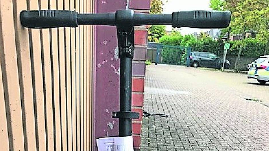 Dieser Roller wurde gestohlen.