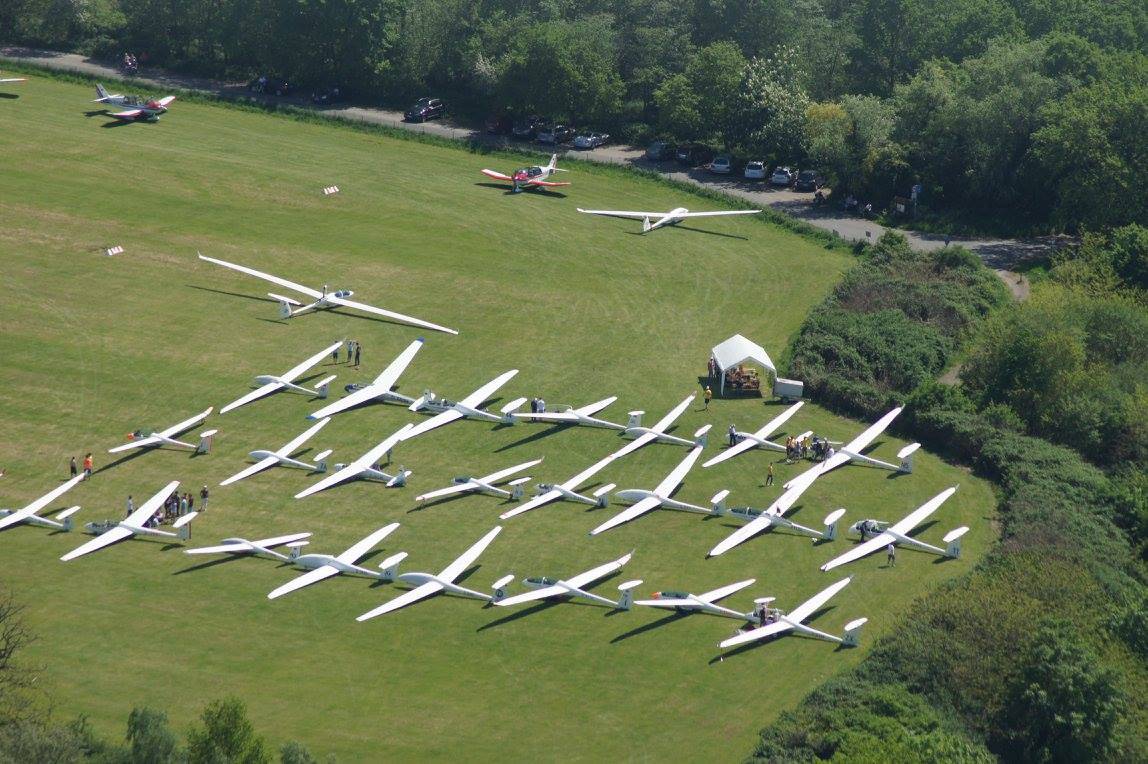 Segelflieger im Aufwind