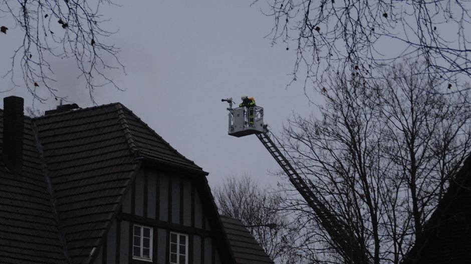 Von der Dr.-Hans-Böckler-Straße wurde der Brand von oben...