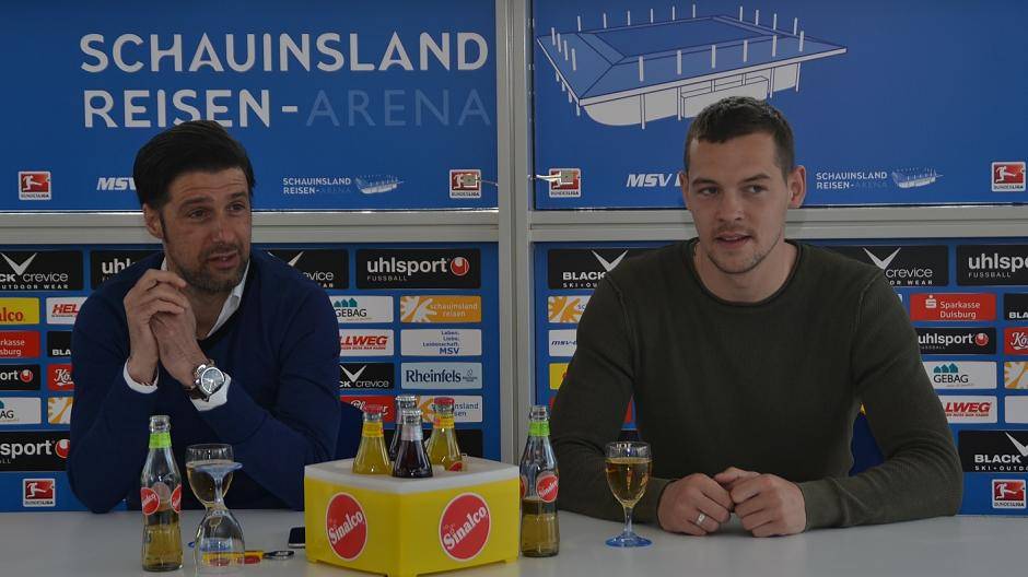„Wir wollen auf dieser Welle bleiben.“ Ilia Gruev und Stanislav Iljutcenko bei der heutigen Pressekonferenz.