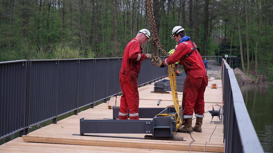 Aufbau der Niepkuhlenbrücke