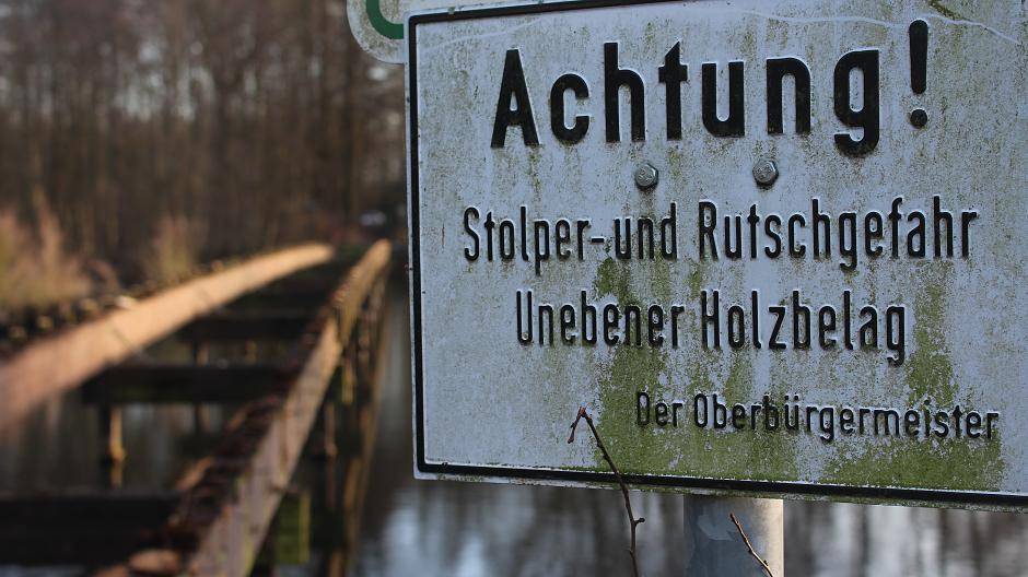 Viel bleibt nicht übrig von der Niepkuhlen-Brücke