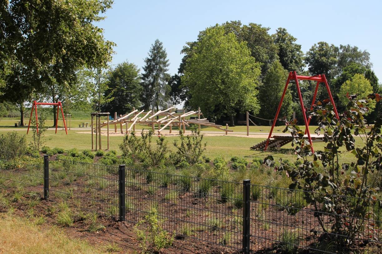  Spielplatz am Neubaugebiet An der Kreuzkapelle in Kempen. 