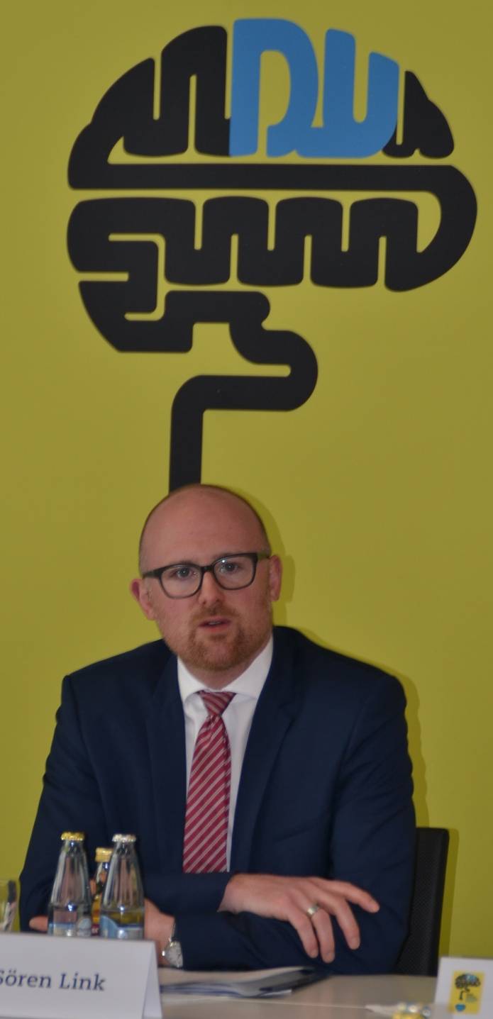 „Ihre Ideen — unsere Stadt“: Oberbürgermeister Sören Link wünscht sich am Sonntag und für den weiteren Verlauf des Leitbildprozesses möglichst viel Input aus der Bürgerschaft.