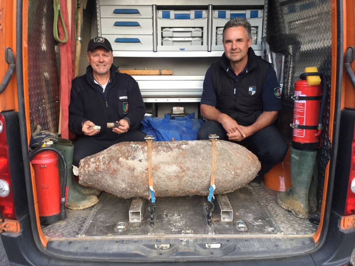 Bombenfund an der Wielandstraße