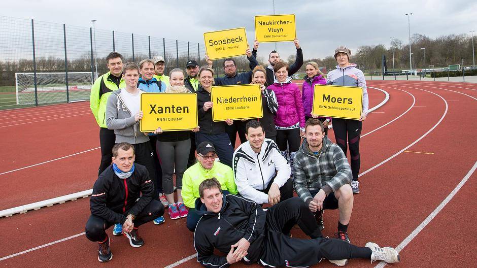 Läufer und Fotomodels