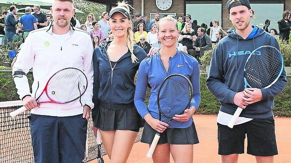  Viel zu sehen gab es am vergangenen Sonntag auf der Tennisanlage von TD 07 Lank: Attraktiver Tennis wurde den Zuschauern zum Saisonauftakt geboten. 