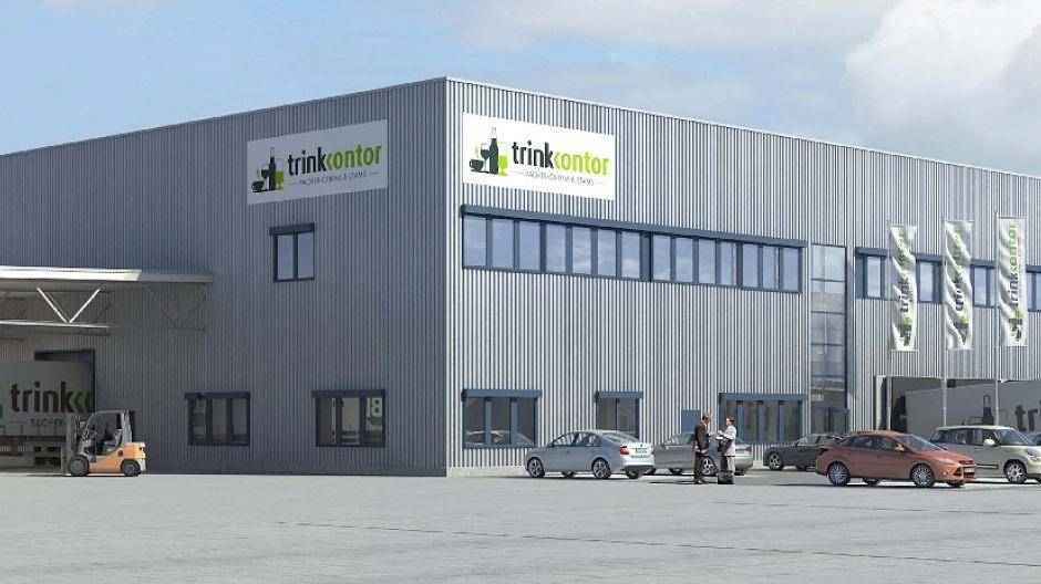  So soll das "trinkkontor"-Distributionszentrum an der Bremerhavener Straße aussehen, wenn es fertig ist. 