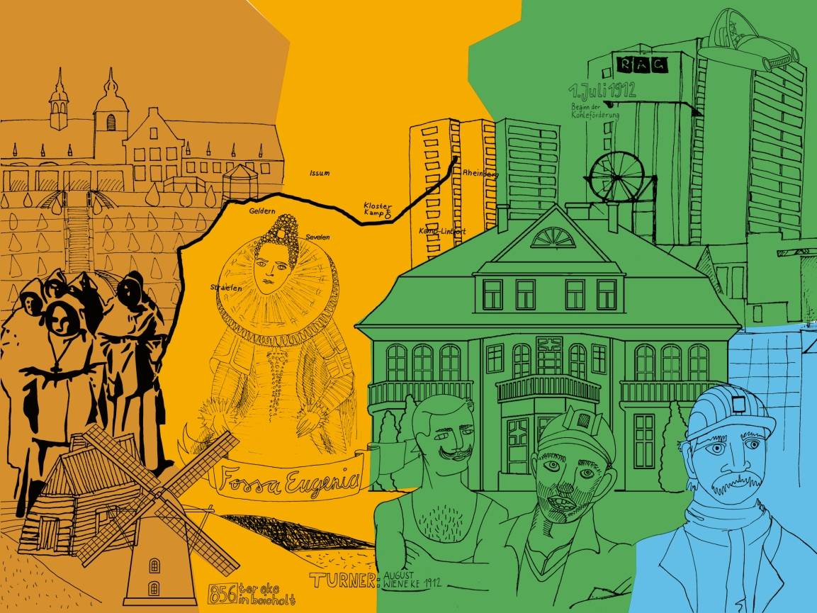 Erste Entwürfe der Studierenden aus dem Projekt „Color the Bridge“.