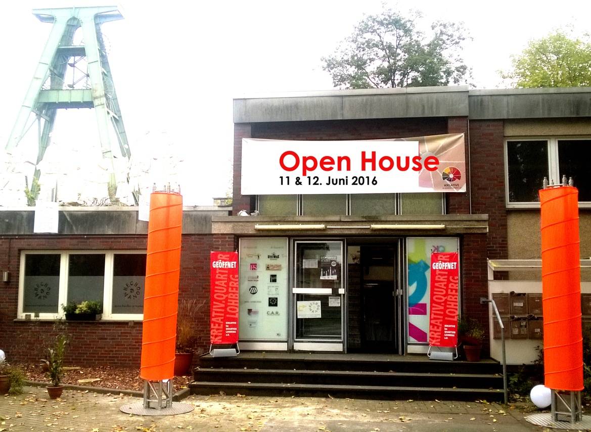 Kreativ.Quartier Lohberg UPDATE: Großbrand im ehemaligen Gesundheitshaus