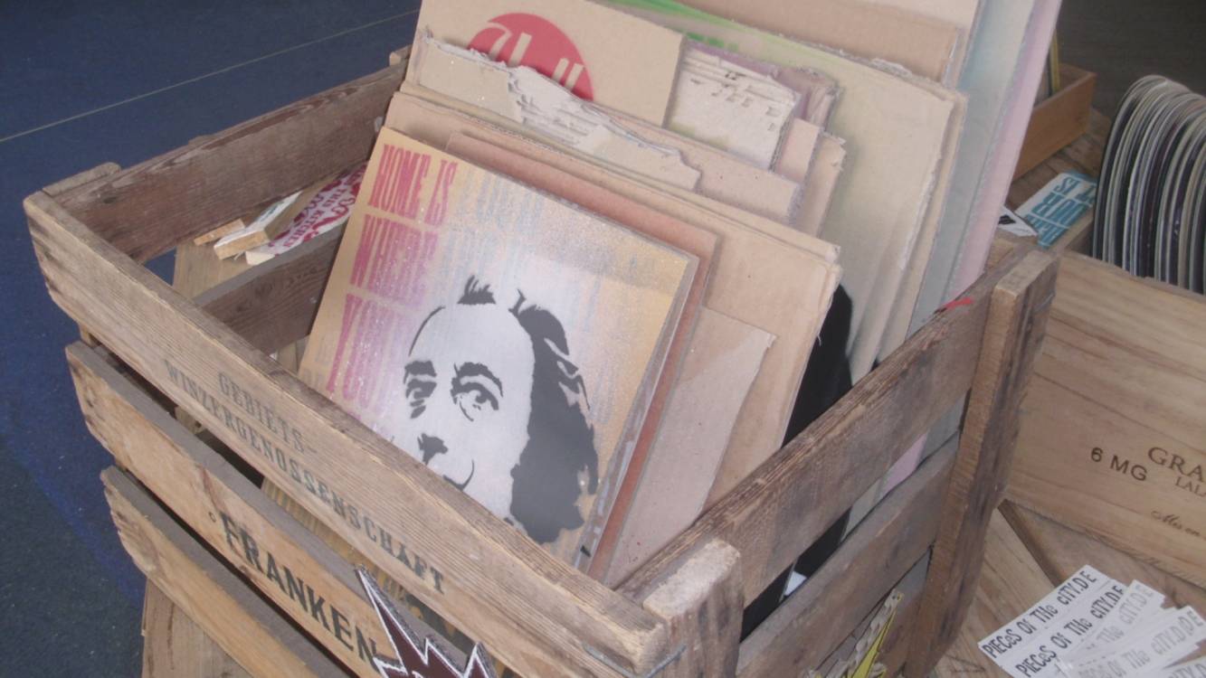  Blick in die Kiste von Pieces of the City aus Freiburg. 