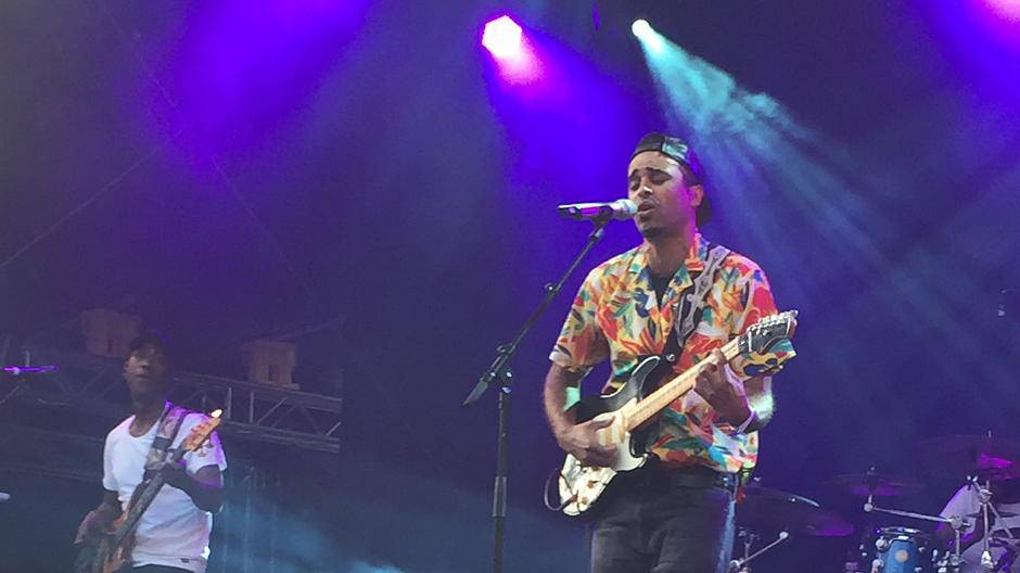 Musikalisch und stimmungsmäßig mit seiner Band ganz weit vorn:...