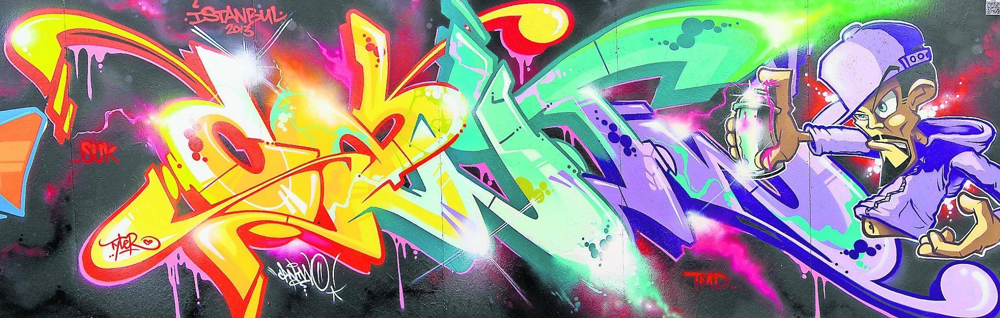 Der Mann kann’s: „CANTWO“ alias Fedor Wildhardt, wird am Samstag in Lohberg zeigen, was er auch nach über 30 Jahren an der Spraydose noch so drauf hat.