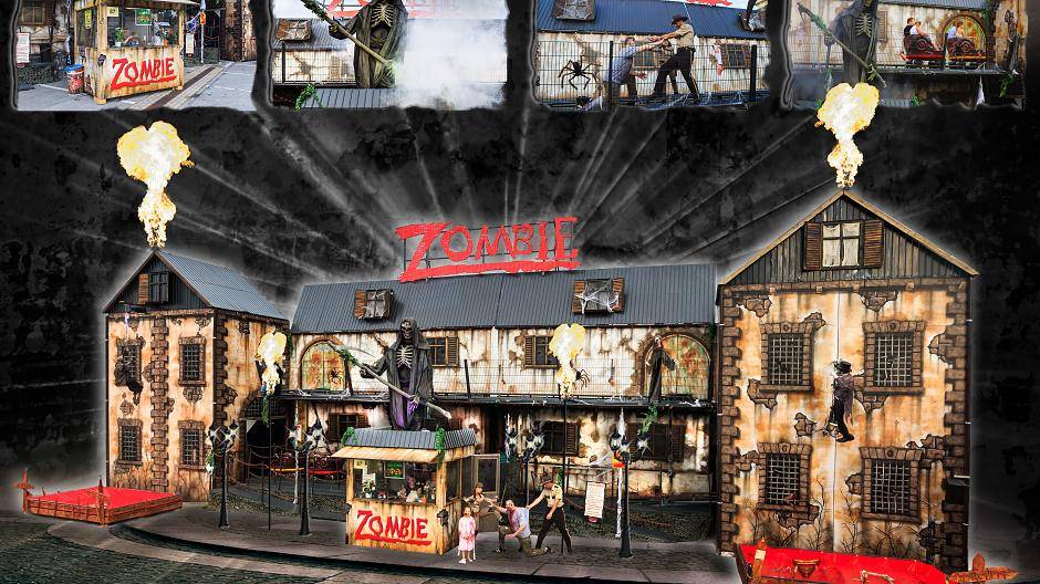 Nichts für schwache Nerven ist die brandneue Geisterbahn „Zombie“, die ihre...