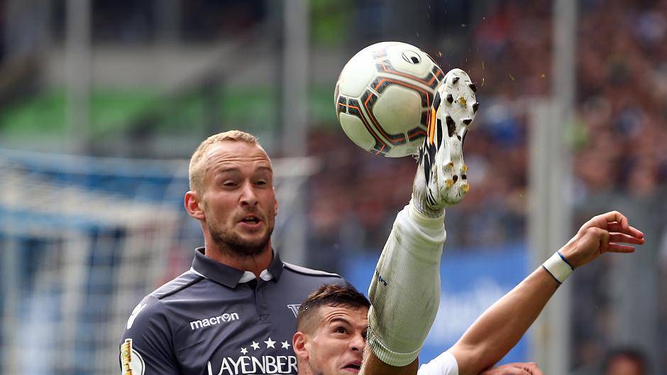 Der Pass vor dem Ausgleich. Andy Wiegel zeigte erneut eine richtig starke...