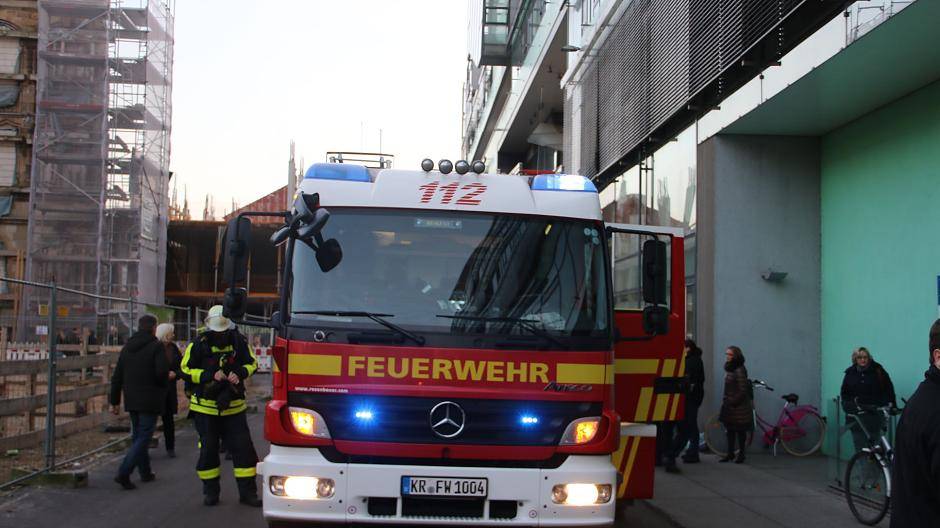 Feueralarm im Behnisch-Parkhaus