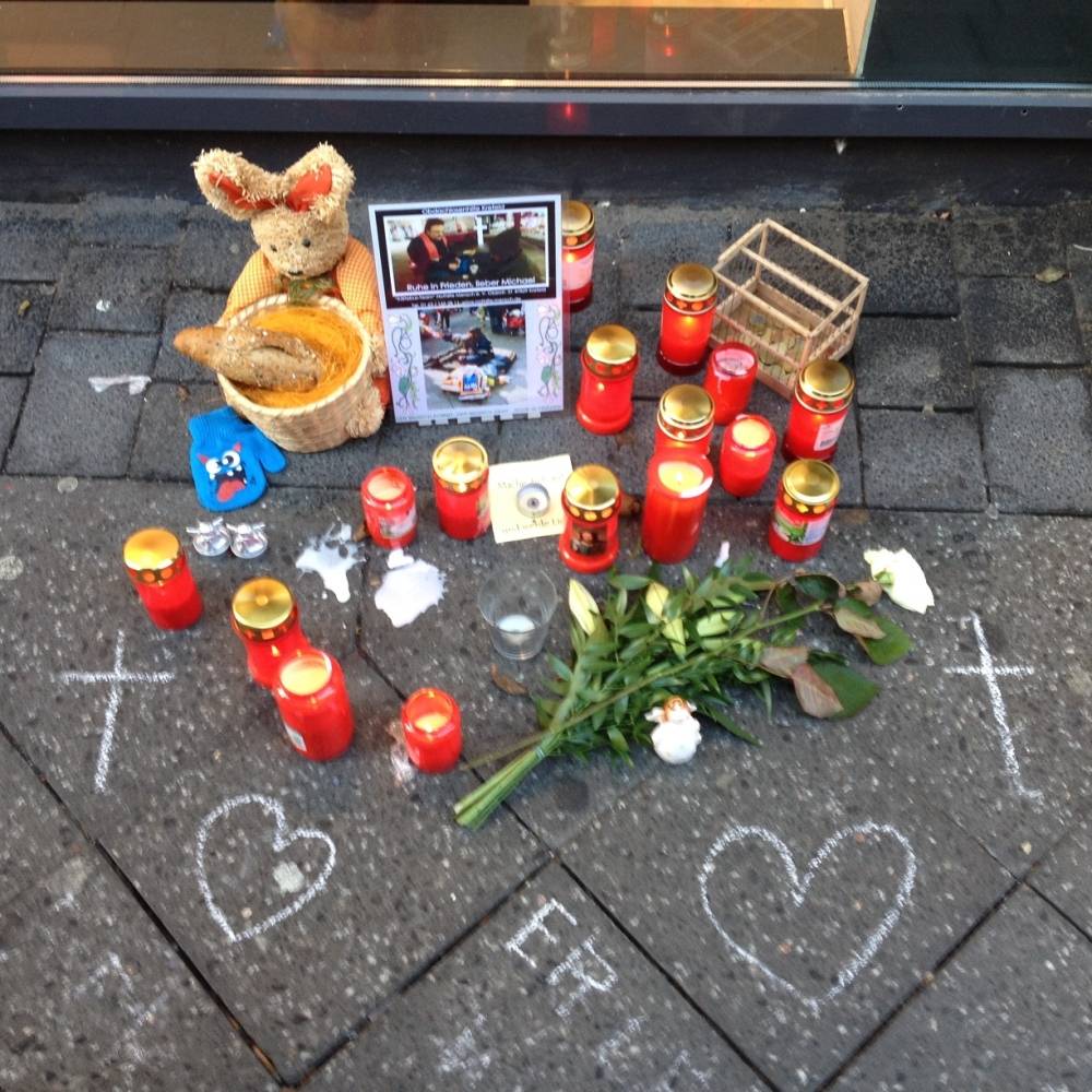 Trauer um toten Obdachlosen Michael