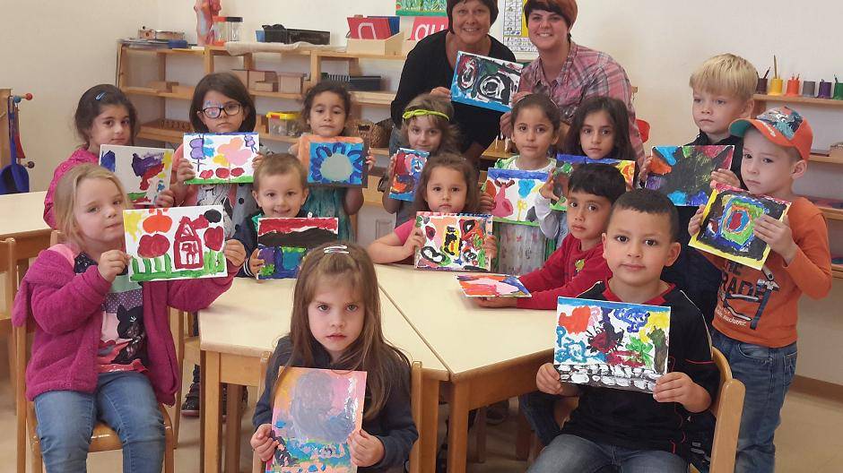 Kita AWO Moerser Straße mit Christina Feldmann und Daniele...