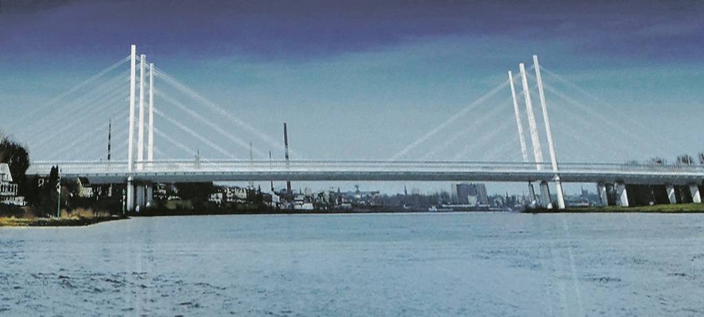 Die neue A40-Rheinbrücke