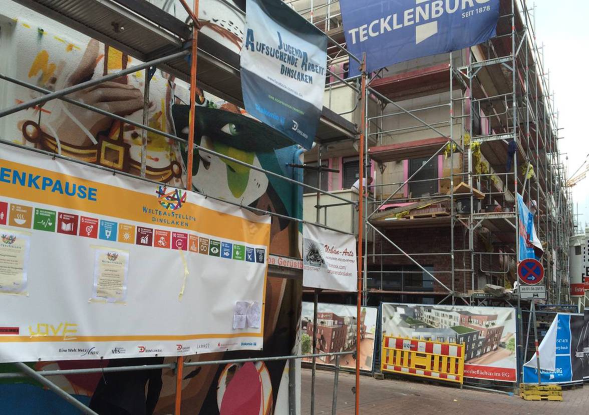 Weltbaustelle Dinslaken:: Starke Kontraste in der Altstadt