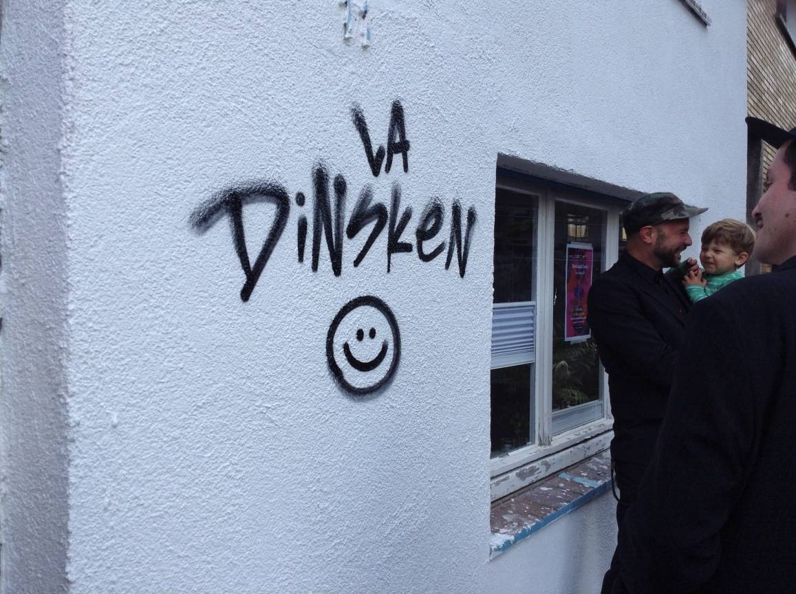  Marcos Reych war wohl etwas aufgeregt: so hat er aus dem verpatzten „Dinsken“„La Dinsken“ gemacht.  