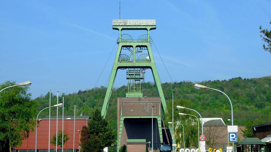 In Zukunft vielleicht Kraftspeicher für grünen Strom: das Bergwerk Prosper Haniel in Bottrop.