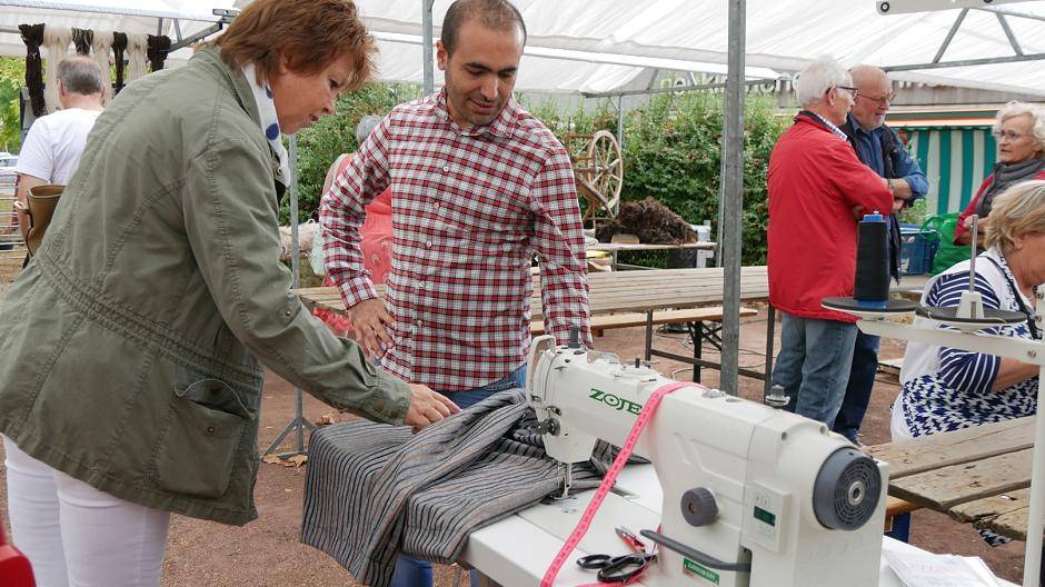 Der Schneider aus Syrien möchte auch beim nächsten Markt der Zukunft wieder mit den...